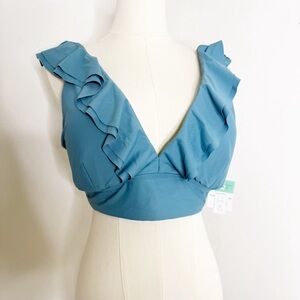 Sunsets Willa Wireless Bikini Top – Ocean Blue – Size 38D/40C – NWT ($94)